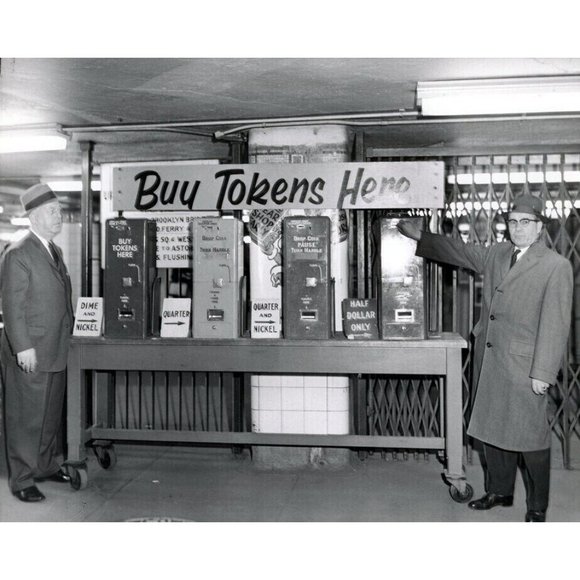 Vintage Circulated NYC 1953 New York City Subway Token Pendant. - Picture 5 of 10